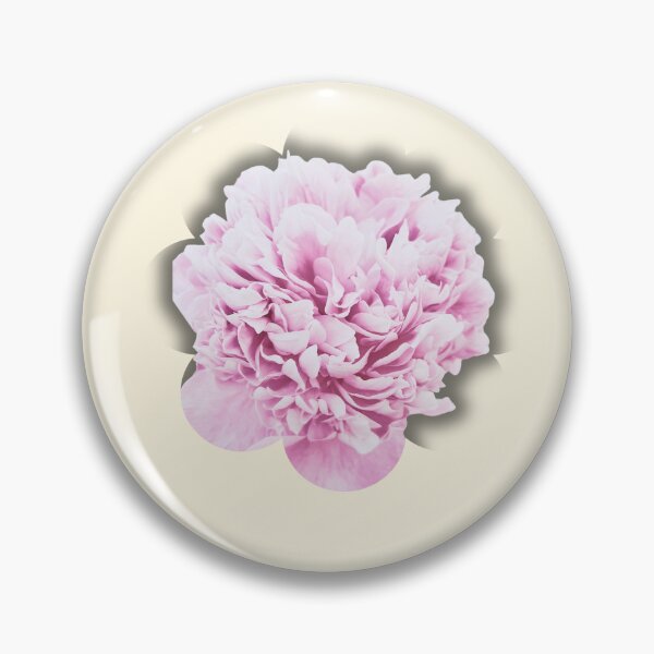 Item preview, 3D Pink Peony Flower Vintage Ivory Botanical Photo Art designed and sold by QuietLinesH.
