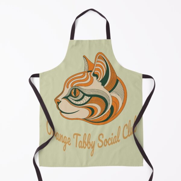 Item preview, Orange Tabby Social Club Vintage Badge (orange lettering) designed and sold by Kinship-Pets.