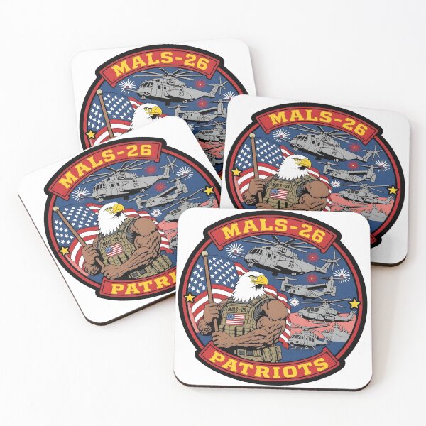 Item preview, Parche de apoyo aéreo MALS-26 "Patriots" del Cuerpo de Marines de EE. UU. designed and sold by CharlieDesings.