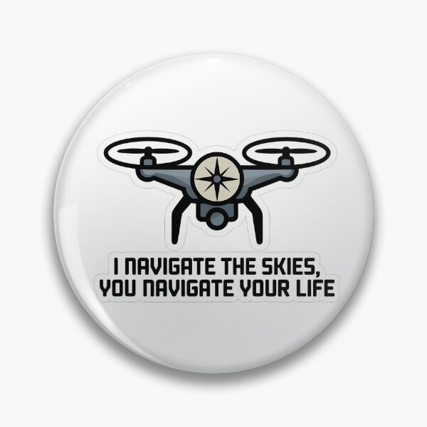 Item preview, Drone Pilot Compass Silhouette designed and sold by NiftyWrx.