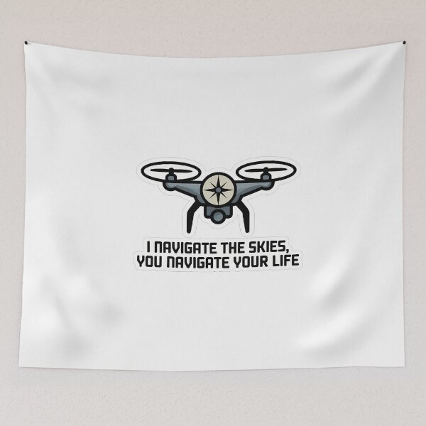 Item preview, Drone Pilot Compass Silhouette designed and sold by NiftyWrx.
