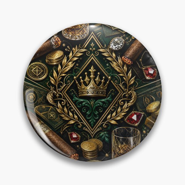 Item preview, Luxury Cigar Club Gold Wealth Pattern designed and sold by TheNightsCrest.