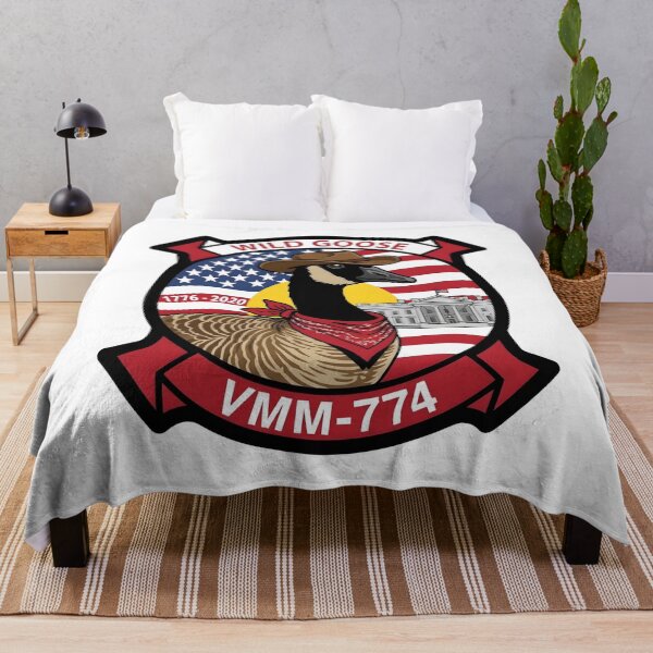 Item preview, US Marine Corps VMM-774 "Wild Goose" Squadron Patch designed and sold by CharlieDesings.