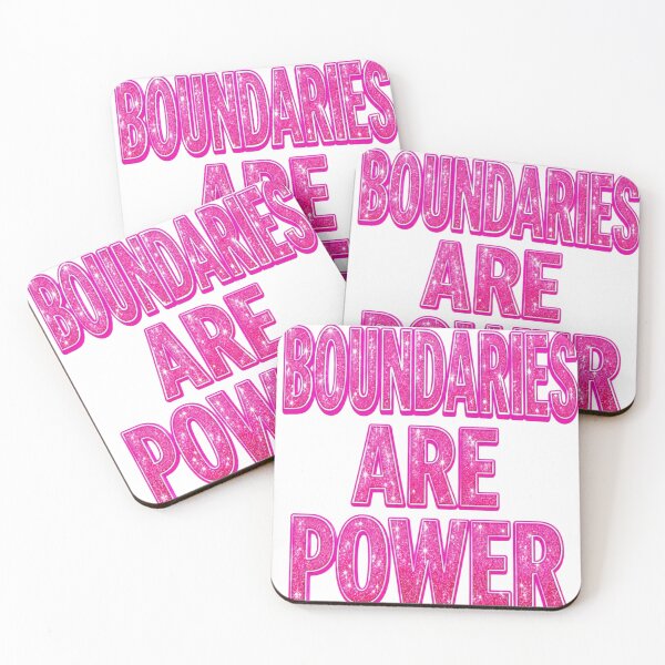 Item preview, Boundaries Are Power Empowering Pink Quote  designed and sold by LC&LCPlatform.
