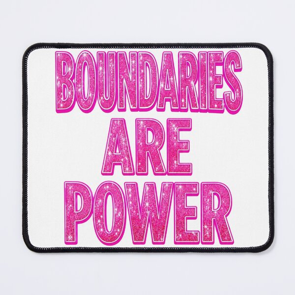 Item preview, Boundaries Are Power Empowering Pink Quote designed and sold by LC&LCPlatform.