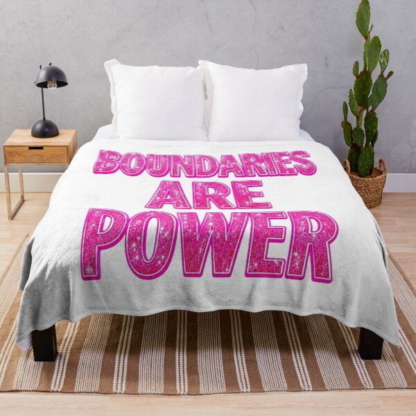Item preview, Boundaries Are Power Empowering Pink Quote designed and sold by LC&LCPlatform.