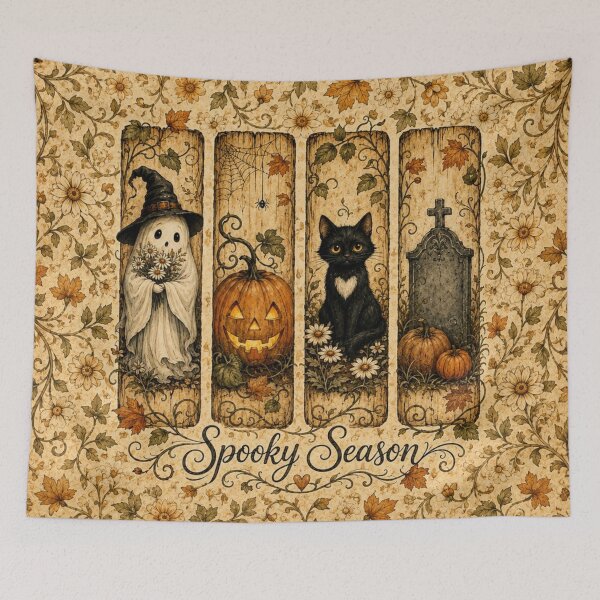 Item preview, Vintage Spooky Season Botanical Halloween designed and sold by Rohan132.