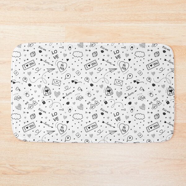 Item preview, Valentines Day Doodle Pattern designed and sold by IrynaAlex.