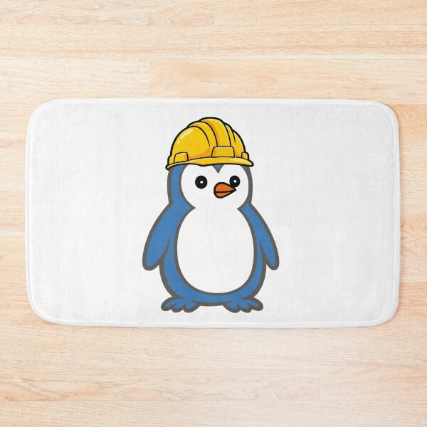 Item preview, Construction worker Pippo – Funny penguin with construction helmet for craftsmen & construction sites Humor designed and sold by Pippo-Penguin.