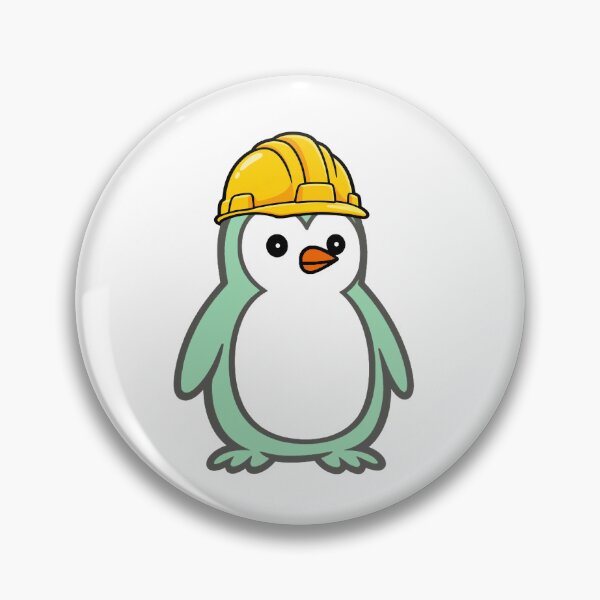 Item preview, Construction worker Pippo – Funny penguin with construction helmet for craftsmen & construction sites Humor designed and sold by Pippo-Penguin.