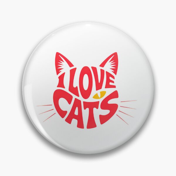 Item preview, I Love Cats - Retro Typography designed and sold by Velouria Universe.