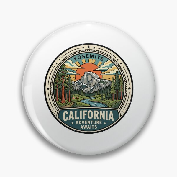 Item preview, Retro Yosemite California Adventure Awaits Camping Travel Graphic designed and sold by Paper Drip.