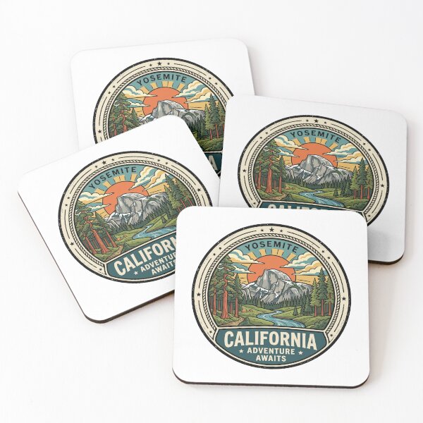 Item preview, Retro Yosemite California Adventure Awaits Camping Travel Graphic designed and sold by Paper Drip.