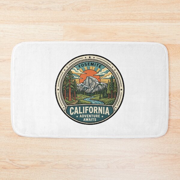 Item preview, Retro Yosemite California Adventure Awaits Camping Travel Graphic designed and sold by Paper Drip.
