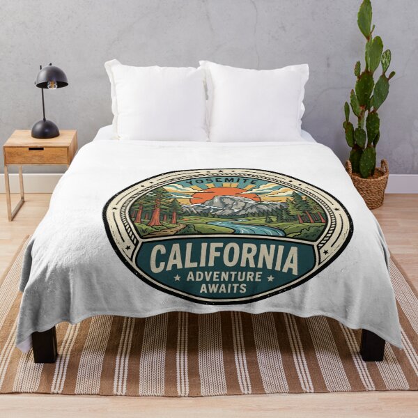 Item preview, Retro Yosemite California Adventure Awaits Camping Travel Graphic designed and sold by Paper Drip.