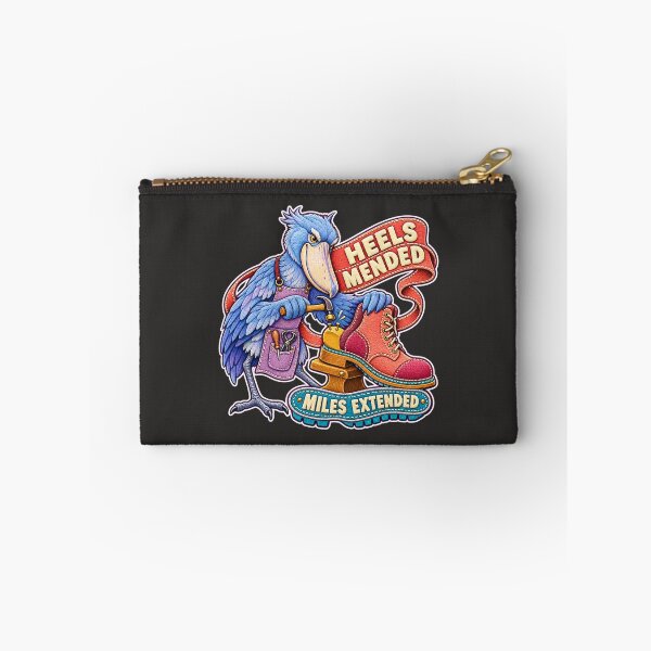 Item preview, Labor Day Shoebill Cobbler – Heels Mended Miles Extended Embroidery Design designed and sold by Jaani-T.