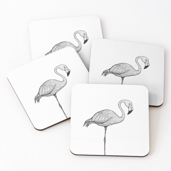Item preview, Minimal Flamingo Line Art Illustration designed and sold by Print Print On.