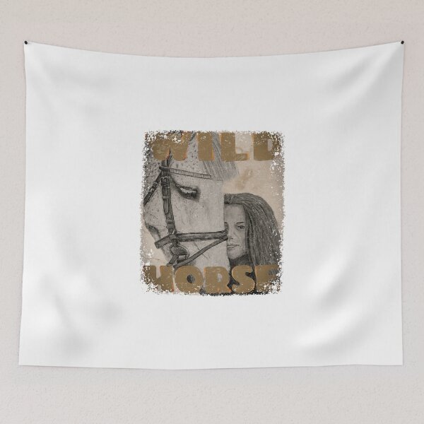 Item preview, WILD HORSE — Vintage Equestrian Western Art designed and sold by RonnyMilleo.