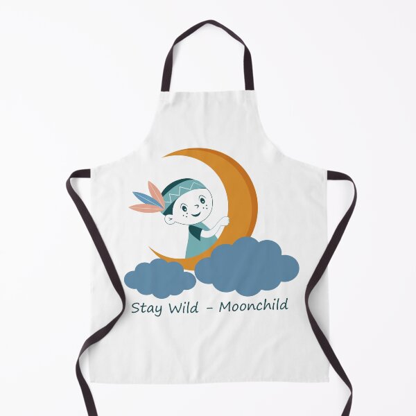 Item preview, Cute Boy Crescent Moon Stay Wild Moonchild designed and sold by ArtNova17.