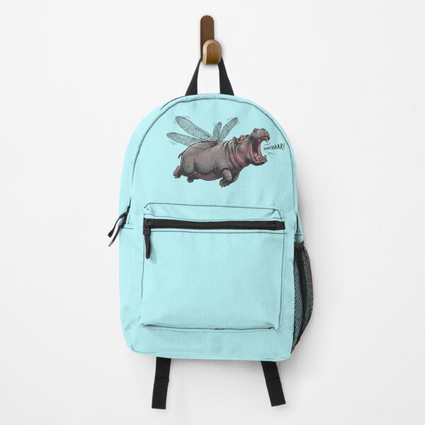 Item preview, Flying Hippo Roar - Funny Flying Hippopotamus designed and sold by chriswo-design.