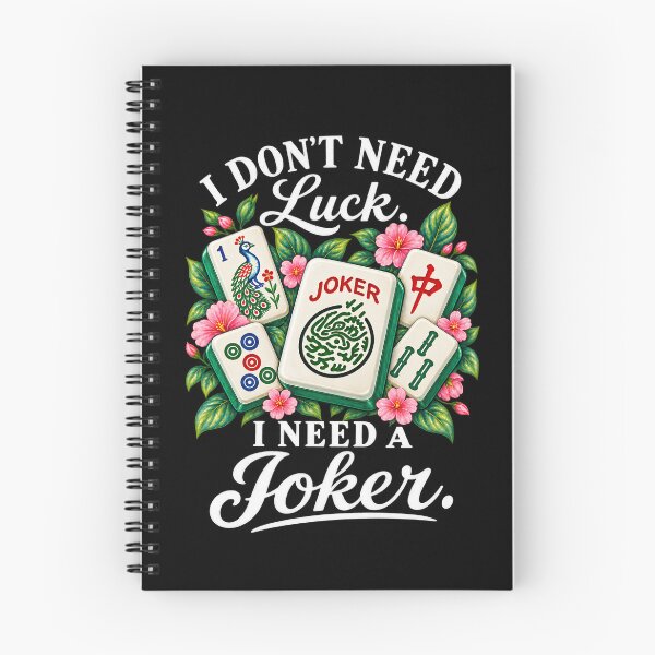 Item preview, I Don’t Need Luck I Need a Joker Vintage Mahjong Tile Graphic designed and sold by CG Studio.