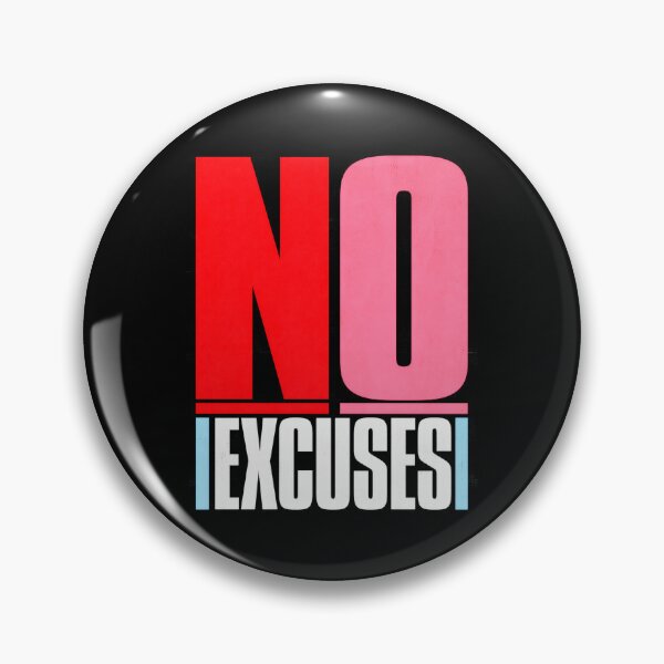 Item preview, No Excuses Bold Motivational Typography designed and sold by AndyGordon125.