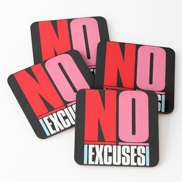 Item preview, No Excuses Bold Motivational Typography designed and sold by AndyGordon125.