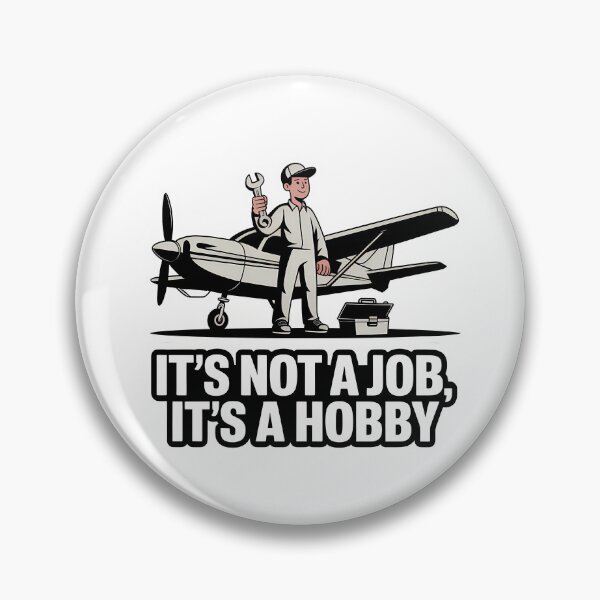 Item preview, Mechanic & Aircraft - Hobby Over Job designed and sold by NiftyWrx.