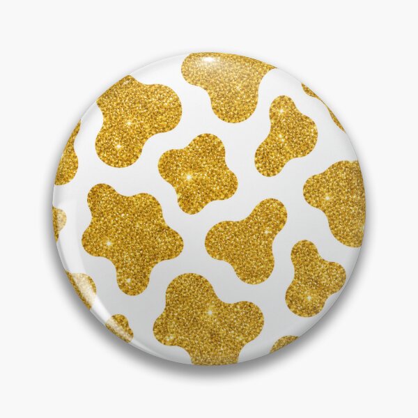 Item preview, Gold Glitter Cow Print Pattern designed and sold by kapicaa.