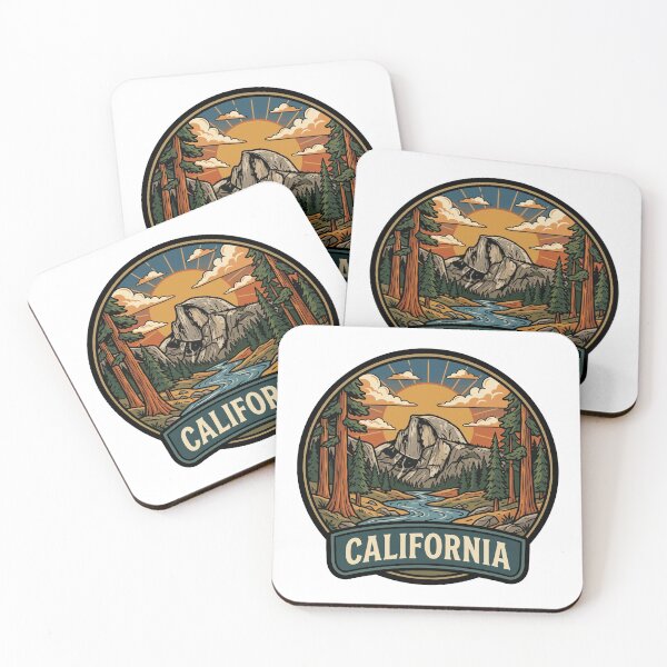 Item preview, Vintage California Yosemite National Park Half Dome Travel Badge designed and sold by Paper Drip.