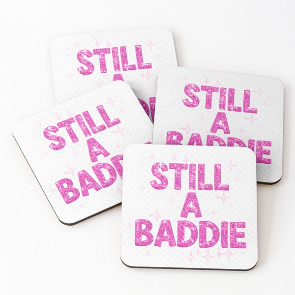 Item preview, still  a baddie pink glitter  quote  designed and sold by Bybushralab.