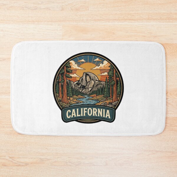 Item preview, Vintage California Yosemite National Park Half Dome Travel Badge designed and sold by Paper Drip.
