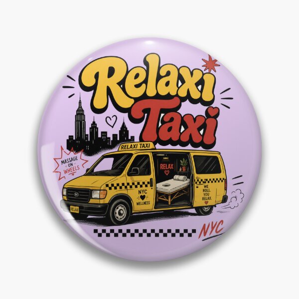 Item preview, Relaxi Taxi Friends Fan Art – Retro NYC Wellness Van Design - Friends TV Show Reference designed and sold by TheStephanieRome.