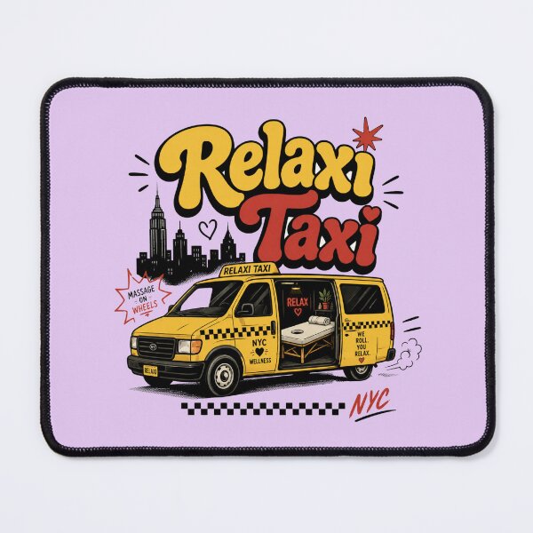 Item preview, Relaxi Taxi Friends Fan Art – Retro NYC Wellness Van Design - Friends TV Show Reference designed and sold by TheStephanieRome.