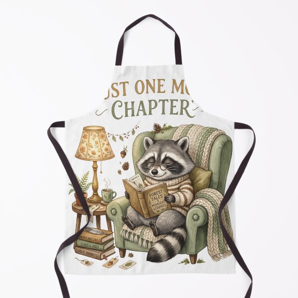 Item preview, Just One More Chapter – Cute Raccoon Bookworm designed and sold by abdlhakim taoufik.