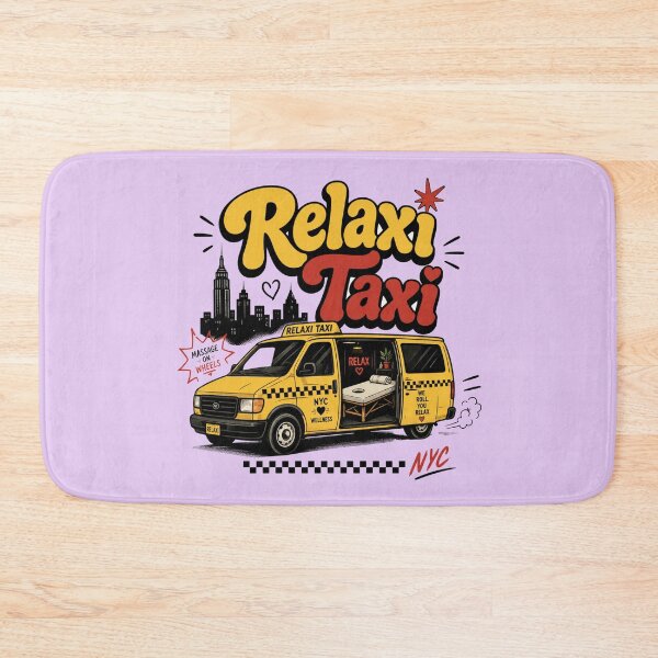 Item preview, Relaxi Taxi Friends Fan Art – Retro NYC Wellness Van Design - Friends TV Show Reference designed and sold by TheStephanieRome.