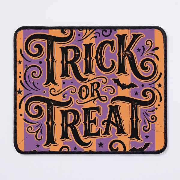 Item preview, Vintage Trick or Treat Retro Halloween Typography with Bats designed and sold by EleFile.