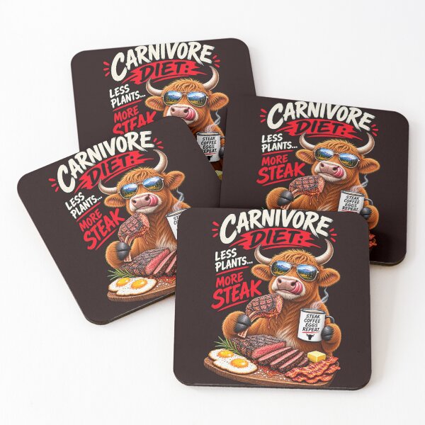 Item preview, CARNIVORE DIET LESS PLANTS MORE STEAKS designed and sold by CarnivoreGifts.