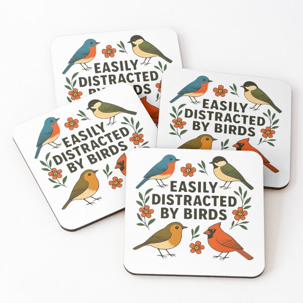 Item preview, Easily Distracted By Birds Funny Bird Watcher Vintage designed and sold by Photo-Sphere101.