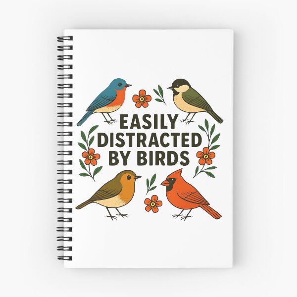 Item preview, Easily Distracted By Birds Funny Bird Watcher Vintage designed and sold by Photo-Sphere101.