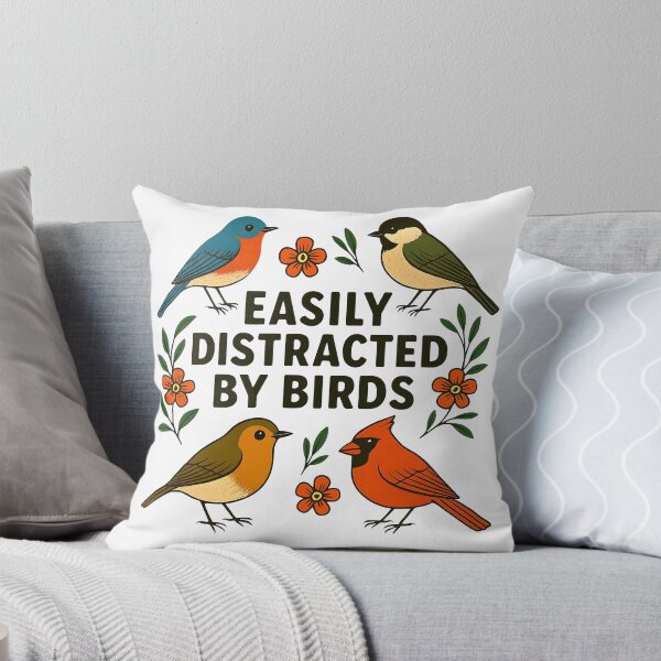 Item preview, Easily Distracted By Birds Funny Bird Watcher Vintage designed and sold by Photo-Sphere101.