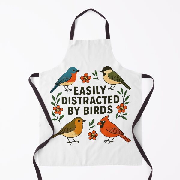 Item preview, Easily Distracted By Birds Funny Bird Watcher Vintage designed and sold by Photo-Sphere101.