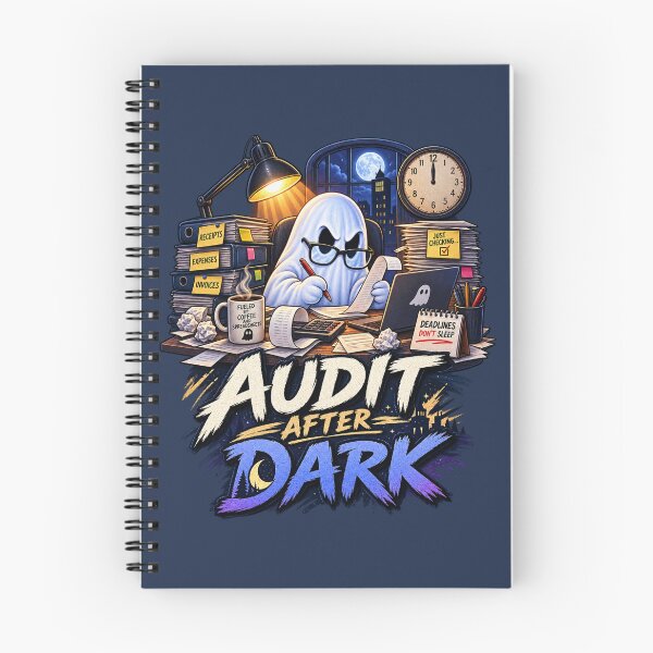 Item preview, Audit After Dark Funny Halloween Accountant designed and sold by PunchDrop.