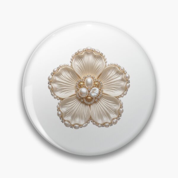 Item preview, Elegant White Pearl Floral Illustration designed and sold by Cleairydelulu.