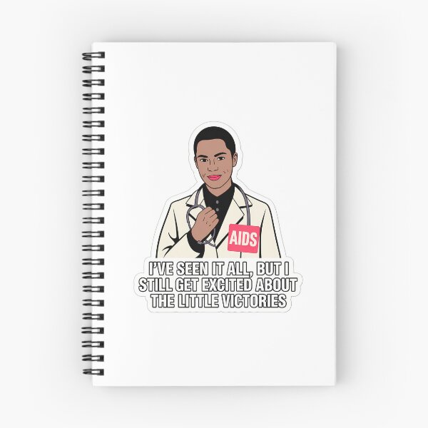Item preview, Confident Healthcare Worker with AIDS Awareness Sticker designed and sold by NiftyWrx.
