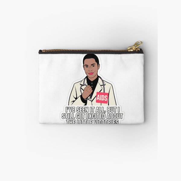 Item preview, Confident Healthcare Worker with AIDS Awareness Sticker designed and sold by NiftyWrx.
