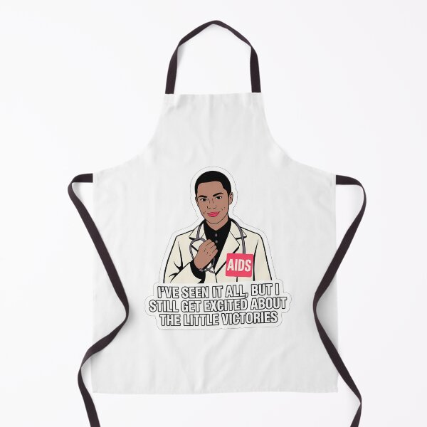 Item preview, Confident Healthcare Worker with AIDS Awareness Sticker designed and sold by NiftyWrx.