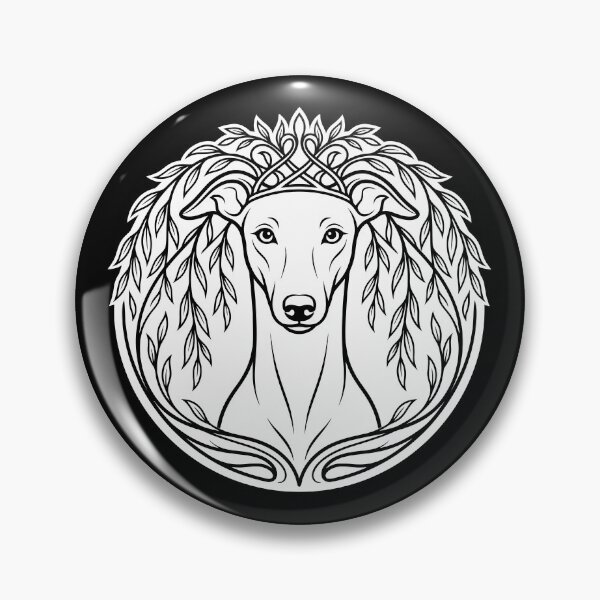 Item preview, Elegant Greyhound Botanical Silhouette Vector Art designed and sold by ZUMERI.
