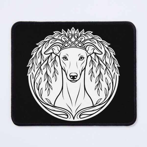 Item preview, Elegant Greyhound Botanical Silhouette Vector Art designed and sold by ZUMERI.