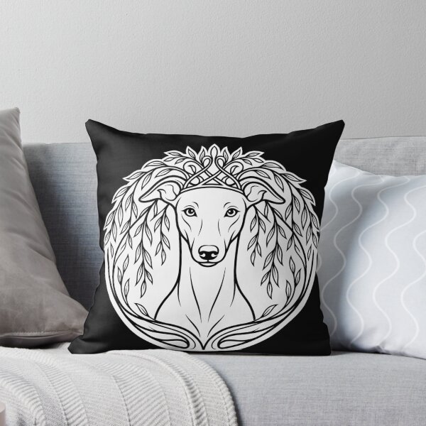 Item preview, Elegant Greyhound Botanical Silhouette Vector Art designed and sold by ZUMERI.